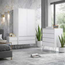 Modern White 3-Piece Bedroom
