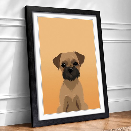 Border terrier minimalism - border,