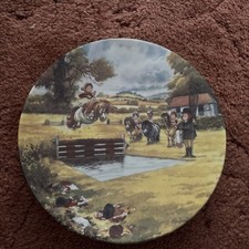 Thelwell's Ponies Decorative Plate "The Water Jump" Royal Worcester Porcelain