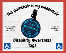 Pushchair Wheelchair sign Tag