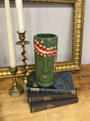 Ceramic green beautiful - green, tiki