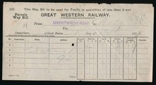 Original Railway Paperwork
