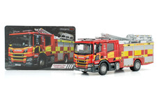 Tiny City UK28 Emergency One Scania Fire Engine Leicestershire Fire & Rescue Ser