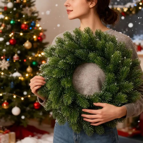 Christmas door wreath - christmas,
