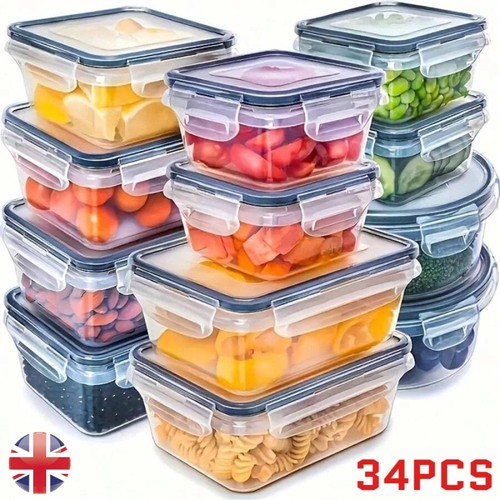 34pack plastic food storage - 34pack,