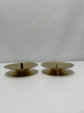 Set of 2 Brass Candle Holders with Spike – Price’s Patent Candles Ltd
