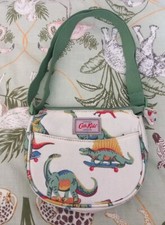 CATH KIDSTON Children's Small SKATEBOARDING DINOSAURS Coated Cotton Shoulder Bag