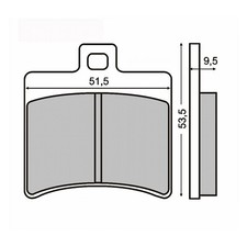 Rear brake pads RMS for