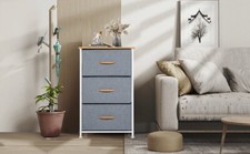 Dresser Storage Tower Bedroom Cabinet Stand with Removable Fabric Drawers Bins