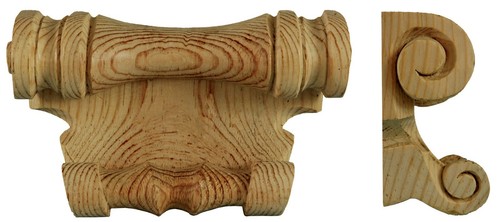 Wooden sleigh bed shield - wooden, or