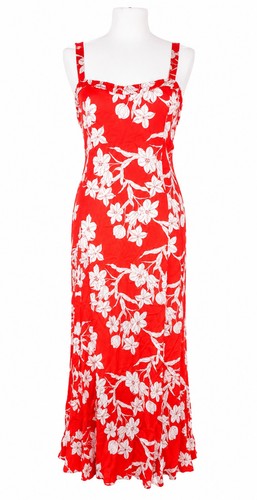 Zara red white satin - zara, long