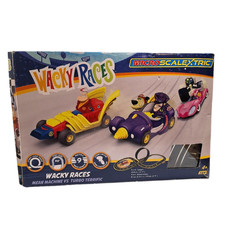 Wacky Races Micro Scalextric Racing Track Game Mean Machine V Turbo Terrific