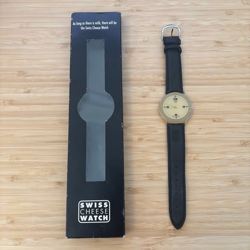 Swiss cheese watch vintage - cheese,