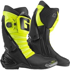 Gaerne GP1 LS Motorcycle Motorbike Race Boots - Black / Fluo Yellow