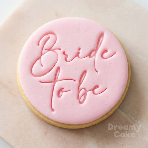 Bride fondant stamp - to,