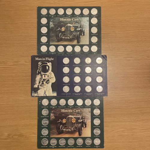 Shell historic cars coin sets - cars,