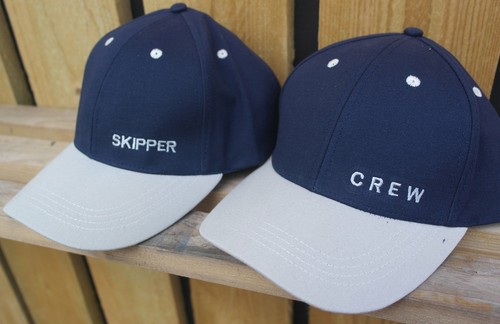 Crew and skipper yachting - and,