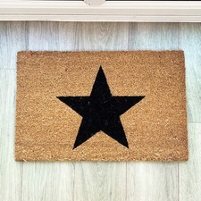 Coir Doormat STAR Front Back