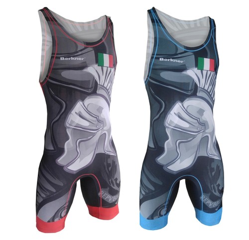 Men italy wrestling singlet - men's,