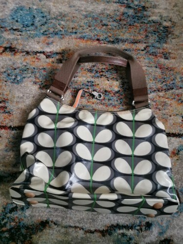 Orla kiely shoulder bag green - orla,