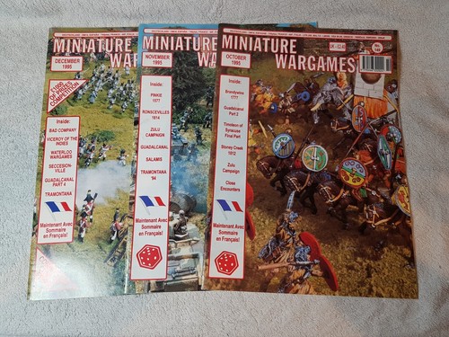 Miniature wargames magazine - 3x,