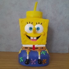  Universal Studios Sponge Bob Square pants drinks container and Straw