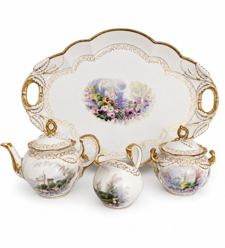 Antique hand painted german - painted,