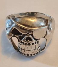 Priate Skull Ring 925 Silver.