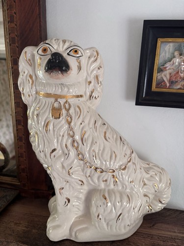 Antique staffordshire spaniel - antique,