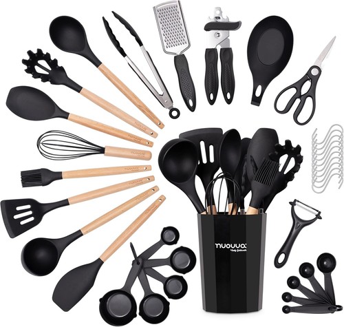 Silicone cooking utensils set - silicone,