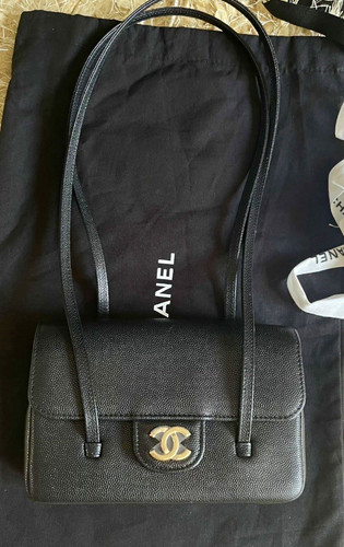 Chanel black mini preppy bag - preppy,