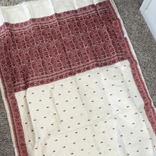 Silk Floral Border Sari/Saree