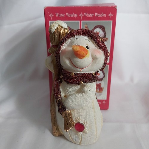 Vintage retro snowman - retro,