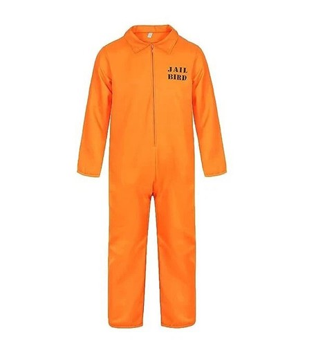 Mens prisoner costume orange - prisoner,
