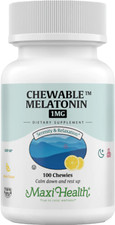 Maxi Health Chewable Melatonin 1 mg Lemon Flavor - 100 Chewable Tablets