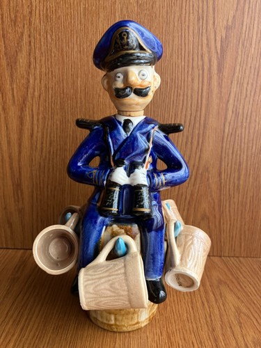 Vintage ceramic captain rum - vintage,