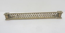 Victorian Brass Fireplace Fender Guard Kerb Antique Grate Vintage Top Trim 18"W