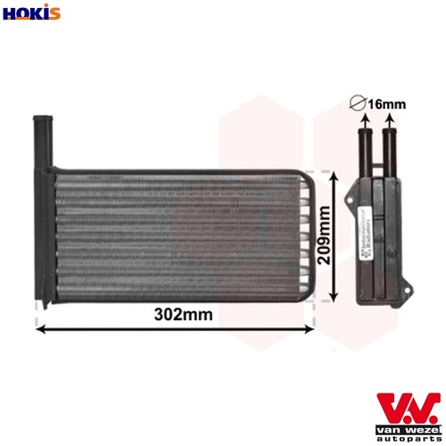 Heat exchanger interior - heat,