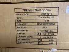 Mens Cotton 7 Day Socks Bulk