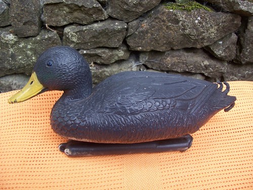 Vintage plastic duck decoy - vintage,