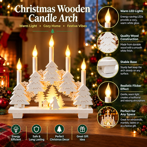 Christmas candle bridge - candle, arch