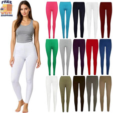 Leggings Cotton Plain Full