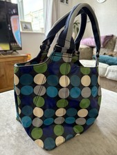Boden Dotty Handbag Navy Green Blue. VGC!!! Used Once. Medium Size.