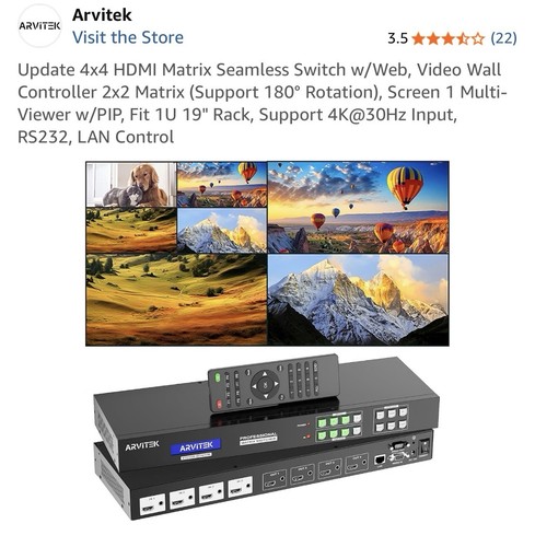 Arvitek 4x4 hdmi - 4x4, matrix