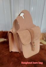 New Used Tack horn Bags saddle bags leather rough out Western hunter hunting