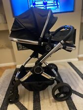 iCandy Peach 6 travel system black and silver.