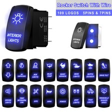 12V Blue Led Laser Rocker