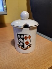 W H Goss Round Lidded Pot with