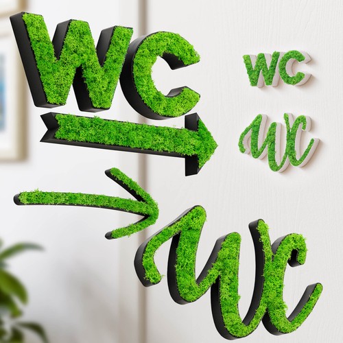 Mosswerk door sign toilet - , &