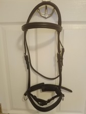 Bitless Sidepull Leather Bridle Black Cob Size